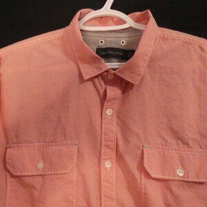 CALVIN KLEIN JEANS | XL - extra large | Pink & White Check Long Sleeve Shirt